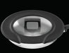 Image 4 of GEM 3Pc Downdraft 18/10 Stainless Steel Fry Pan Set, Black Handles