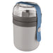 Image 2 of Leo 2Pc Dual Lunch Box Kit, Pink & Grey and Blue & Grey