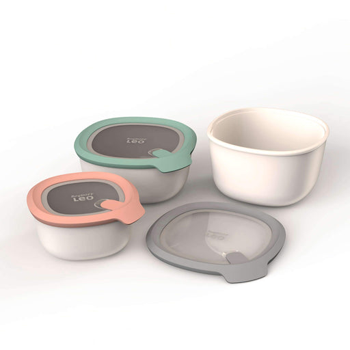 Image 1 of Leo To Go 3-pc Covered Bowl Set