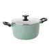 Image 1 of Shopberghoff LEO Non-stick Aluminum Stockpot 9.5", 5.9qt. With Glass Lid, Sage