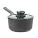Image 1 of Shopberghoff LEO Non-stick Cast Aluminum Saucepan 7", 2.1qt. With Glass Lid, Forest