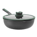 Image 1 of Shopberghoff LEO Non-stick Cast Aluminum Wok Pan 11", 4.6qt. With Glass Lid, Forest