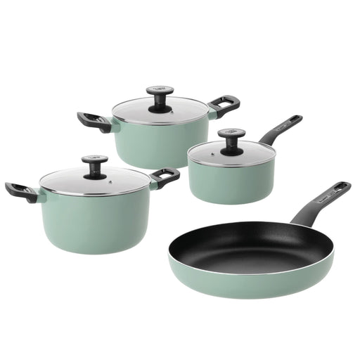 Shopberghoff Sage Non-stick Aluminum 7Pc Cookware Set With Glass Lid Image1
