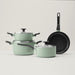 Shopberghoff Sage Non-stick Aluminum 7Pc Cookware Set With Glass Lid Image2