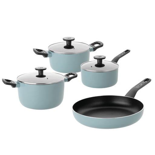 Shopberghoff Slate Non-stick Aluminum 7Pc Cookware Set With Glass Lid Image1
