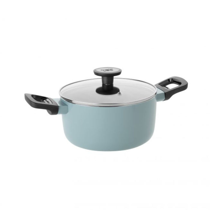 Shopberghoff Slate Non-stick Aluminum 7Pc Cookware Set With Glass Lid Image4
