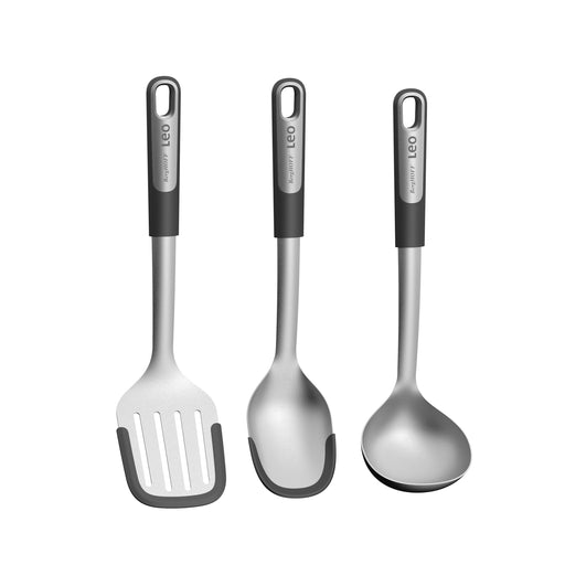 Shopberghoff Graphite Stainless Steel 3Pc Utensil Set With Silicone Cover Image1
