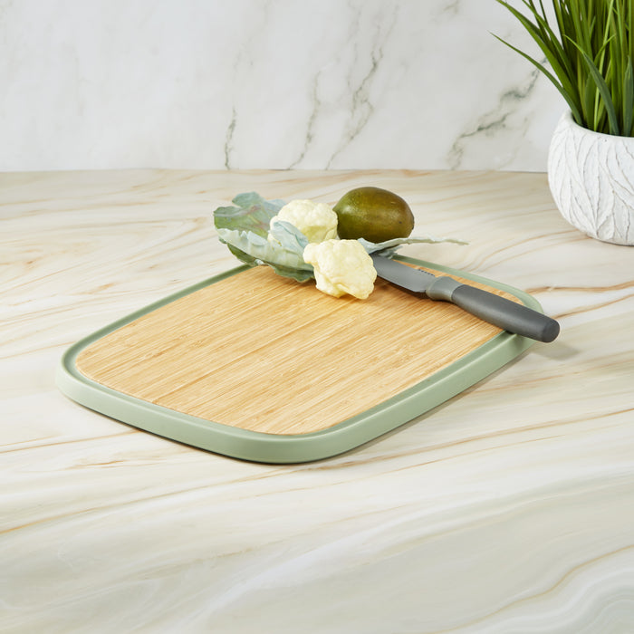 Image 2 of Shopberghoff Balance Bamboo Large Cutting board 14.5", Recycled Material, Green