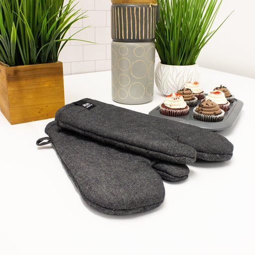 Image 2 of Gem 12.25" Cotton Oven Glove, Set of 2