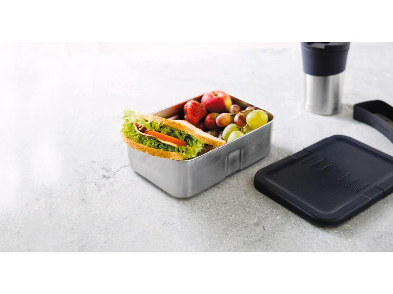 Image 3 of Essentials 8.25" 18/10 Stainless Steel Lunch Box