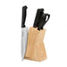 Image 1 of Ergonomic 7Pc Stainless Steel Knife Block