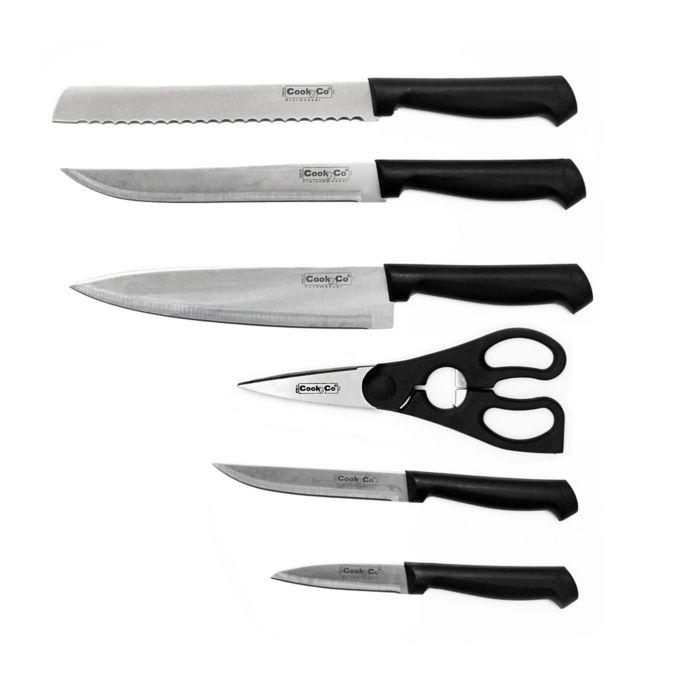 Image 3 of Ergonomic 7Pc Stainless Steel Knife Block