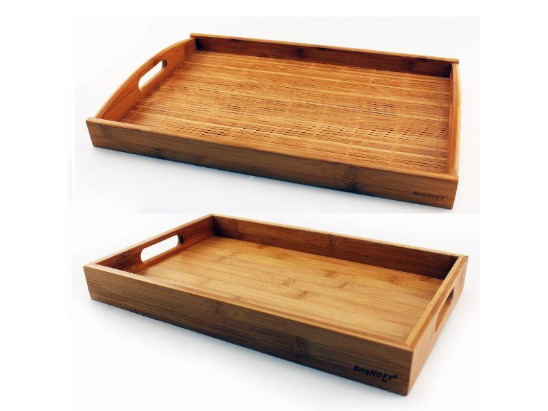 Image 1 of Bamboo Graduated Tray Set 2pc