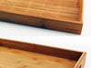 Image 3 of Bamboo Graduated Tray Set 2pc