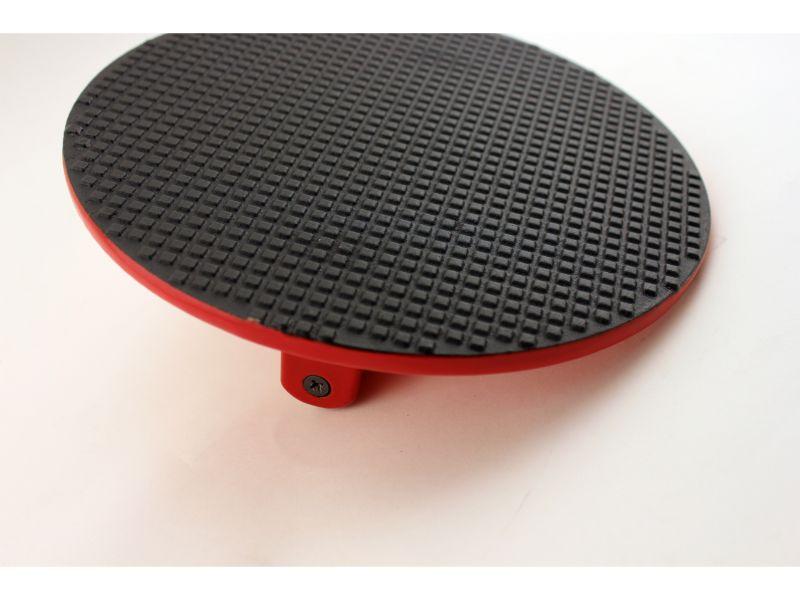 Image 2 of Cast Iron Set Spoon & Steak Press 2pc Red