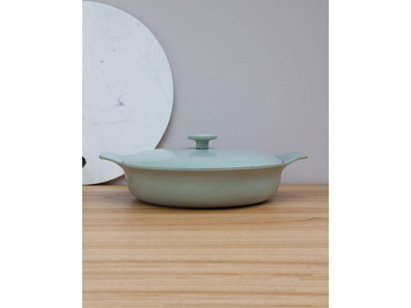 Image 6 of Ron 8pc Cast Iron Cookware Set, Green