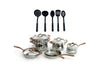 Image 1 of Ouro 11pcs 18/10 Stainless Steel Cookware Set with SS Lid and 5pc Nylon Kitchen Tool Set