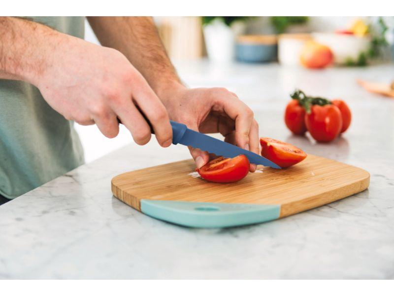 Image 5 of Leo 4pc Cutlery and Board Set, Multicolor