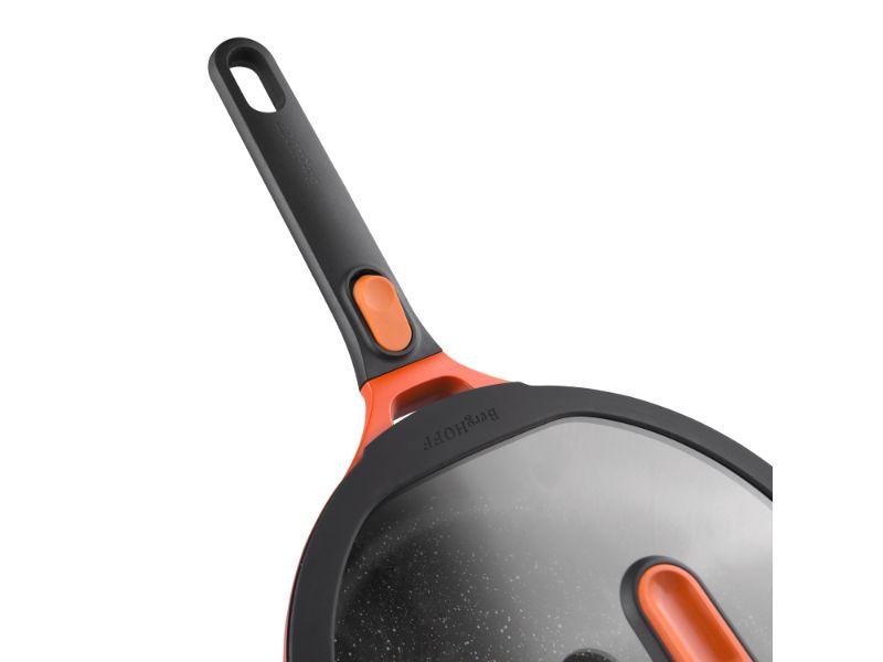 Image 2 of GEM  Cast Aluminum Nonstick 9.5" Covered Sauté Pan , Caribbean Red