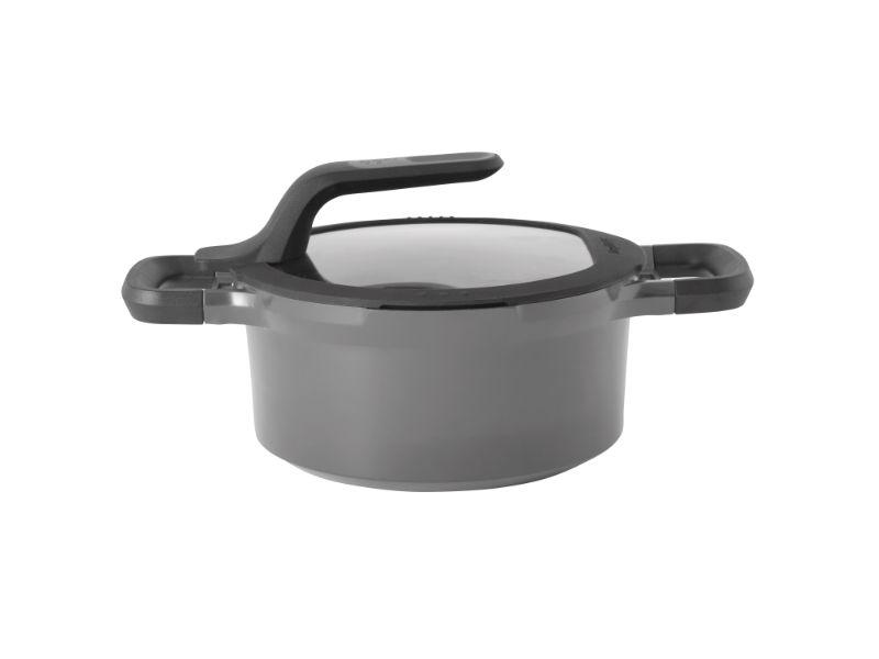 Image 1 of GEM 8" Non-Stick Covered Casserole, 3 Qt, Grey
