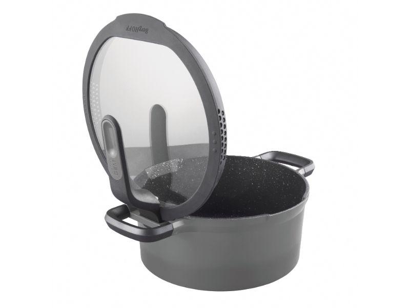 Image 3 of GEM 8" Non-Stick Covered Casserole, 3 Qt, Grey