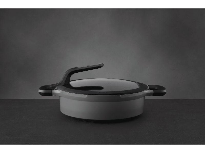 Image 5 of GEM 10.25" Non-Stick Covered 2-Handled Sauté Pan, 4.1 Qt, Grey