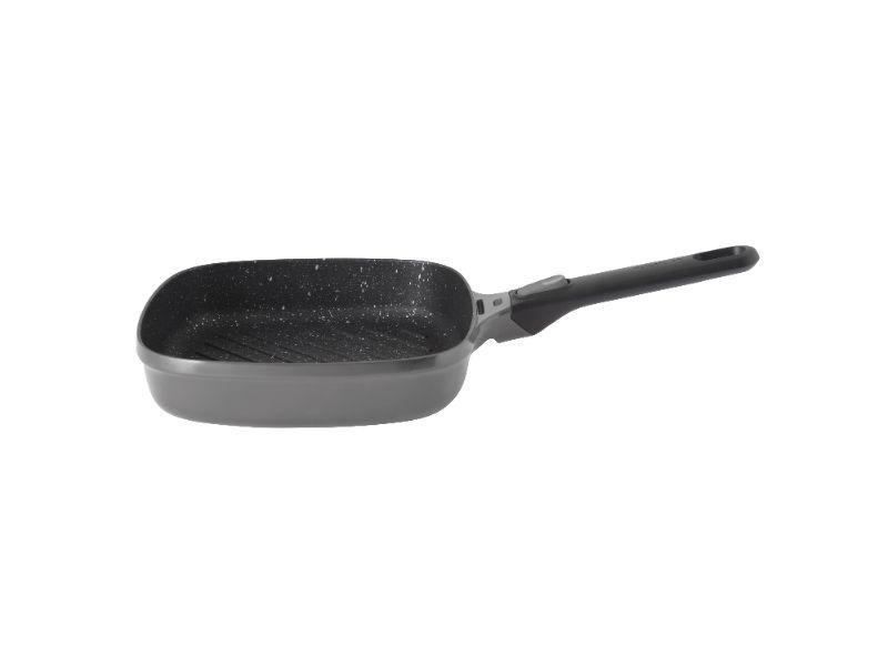 Image 1 of GEM 10" Non-Stick Grill Pan, 2.4 Qt, Grey