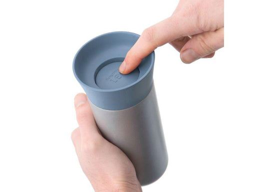 Image 2 of Leo 11.2oz 18/10 Stainless Steel Thermal Mug, Blue
