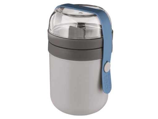 Image 1 of Leo 0.5qt Dual Lunch Pot, Grey & Blue