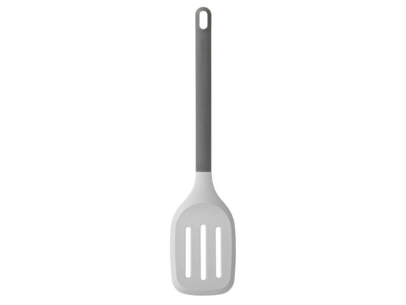 Image 1 of Leo Silicone Slotted Turner, Grey