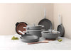 Image 2 of Leo 12.5" Covered Wok, 6.2 Qt, Grey