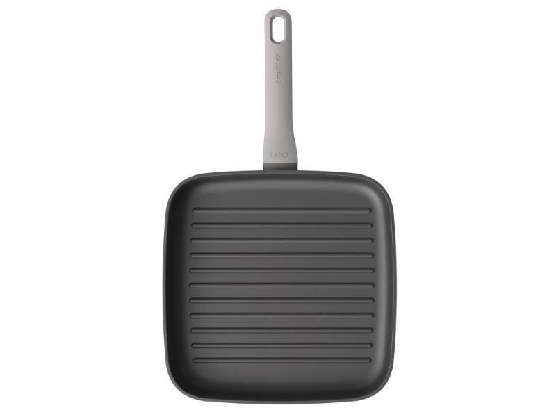 Image 2 of Leo 10" Non-Stick Grill Pan, Grey