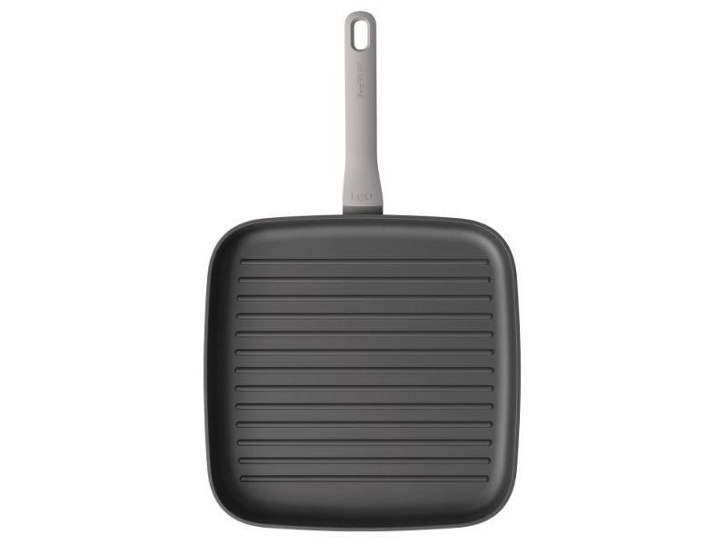 Image 2 of Leo 11" Non-Stick Grill Pan, Grey