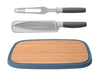 Image 1 of Leo 3pc Complete Carving Set with Cutting Board