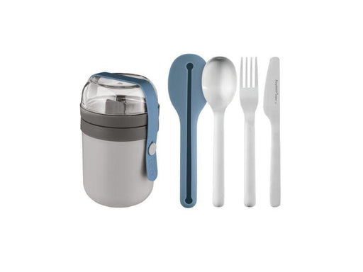 Image 1 of Leo To-Go Set, Grey and Blue