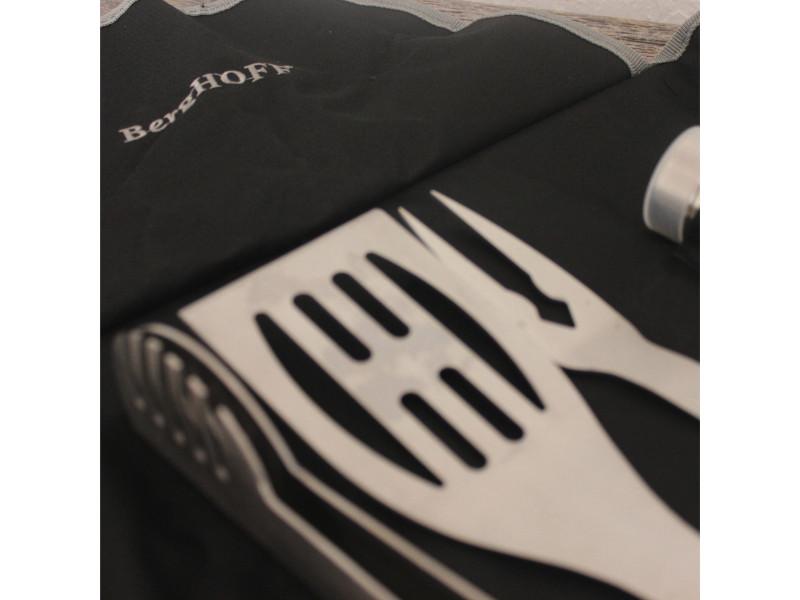 Image 3 of Cubo 9Pc Stainless Steel BBQ Set with Wrap