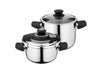 Image 1 of Vita 4Pc Stainless Steel Pressure Cooker Set 7.4Qt & 4.2Qt