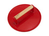 Image 1 of 9" Cast Iron Steak Press, Red