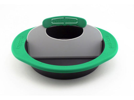 Image 1 of Perfect Slice 9" Round Cake Pan with Silicone Sleeve & Slicing Tool