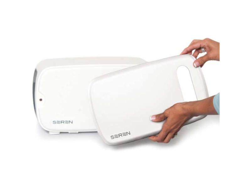 Image 7 of Seren Side Loading Toaster with Cool Touch Exterior and Removable Crumb Tray, with Cream Front Panel/ Serving Tray