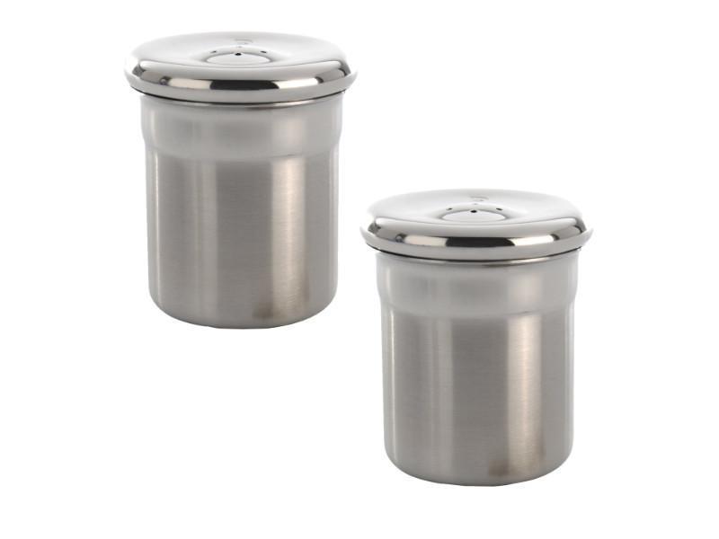 Image 1 of Essentials 2Pc Stainless Steel Salt & Pepper Set