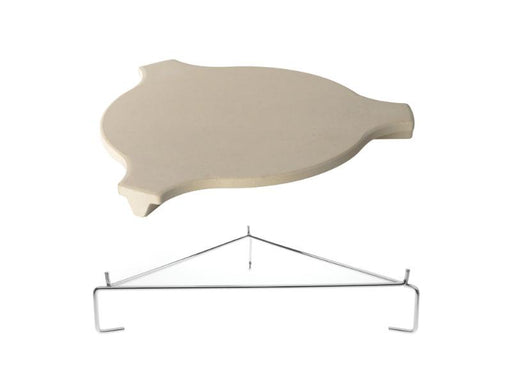 Image 1 of Stone Plate Setter + SS Elevator Rack (For Grills)