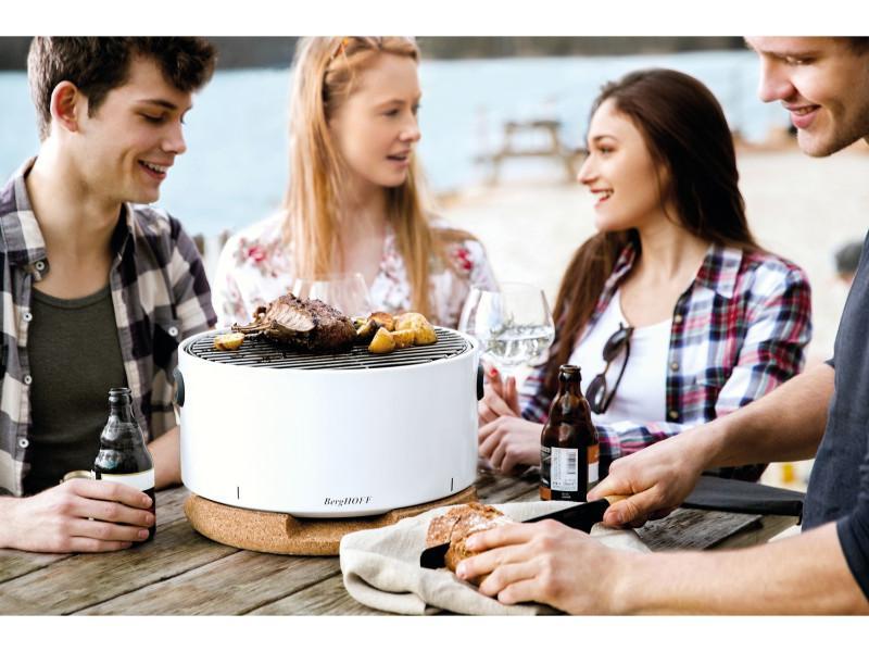 Image 3 of Tabletop BBQ with Tools, White