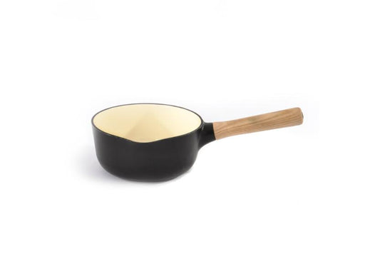 Image 1 of Ron 7" Cast Iron Saucepan 1.8 Qt, Black