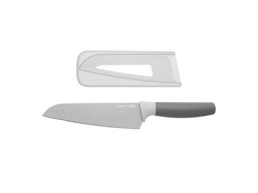 Image 1 of Leo 6.75" Stainless Steel Santoku Knife, Gray
