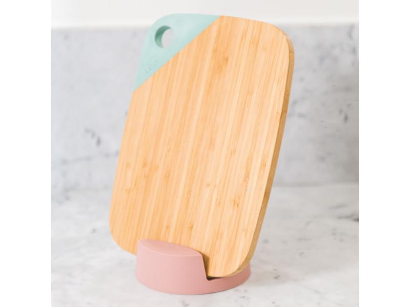 Image 2 of Leo 5" Silicone Spoon Rest, Pink