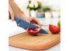 Image 3 of Leo 5.5" Stainless Steel Chef Knife with Herb Stripper, Blue