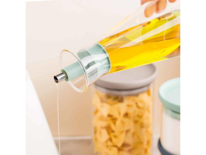 Image 3 of Leo Glass Oil Dispenser, Glass & Mint