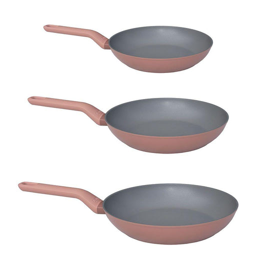 Image 1 of Leo 3Pc Non-Stick Fry Pan Set, Canyon Rose