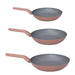 Image 1 of Leo 3Pc Non-Stick Fry Pan Set, Canyon Rose